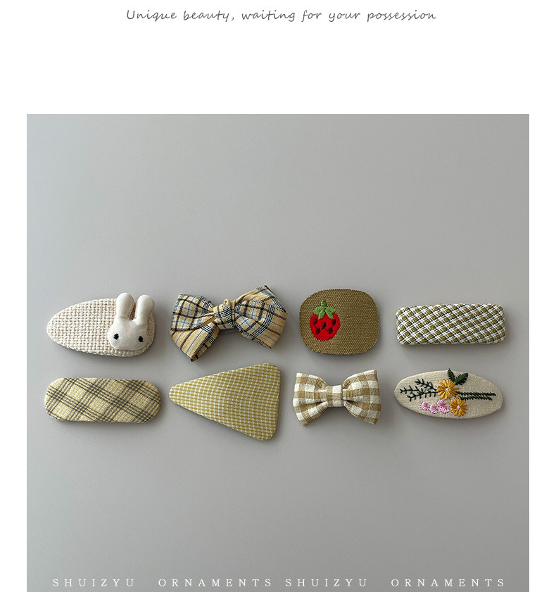 蝴蝶结儿童发夹小女孩发饰前额bb夹侧边刘海碎发卡夹子鸭嘴夹头饰详情8