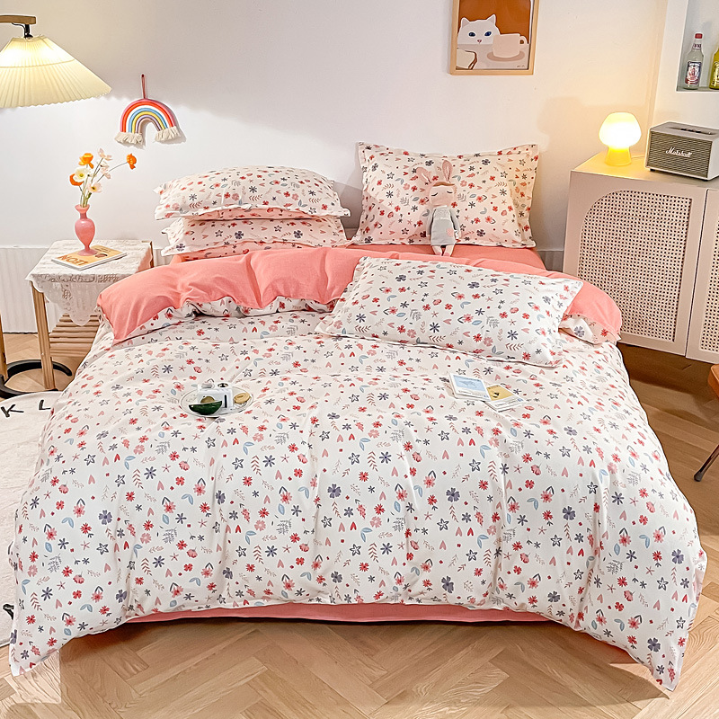 Wholesale of new all-cotton four-piece sets, frosted thickened pure cotton bed sheets, bed covers, three-piece sets, gifts, and bedding on consignment pic 27