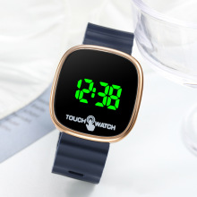 2024新品电镀韩版 LED学生电子表 方形按键彩灯男女情侣运动手表详情21