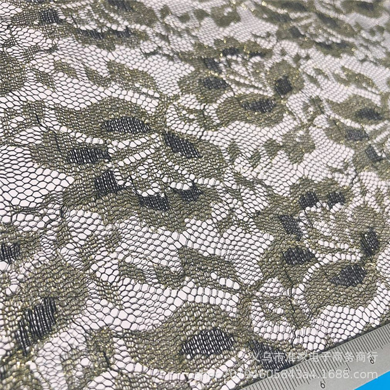 Factory direct sales, available in stock for gold thread lotus lace, gold thread fabric, lace headwear and accessories, handcrafted backgrounds pic 12