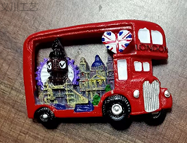 厂家直销  英国包包靴子小汽车造型3D立体树脂冰箱贴磁力贴现货批发详情6