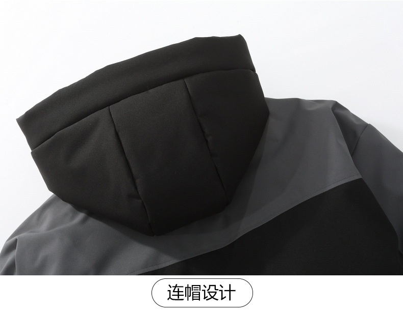 Workwear abajo chaqueta hombre 2023 nuevo otoño invierno protección contra el frío espesamiento golpear color patchwork marca de humedad pato blanco abajo ropa de invierno pic 35