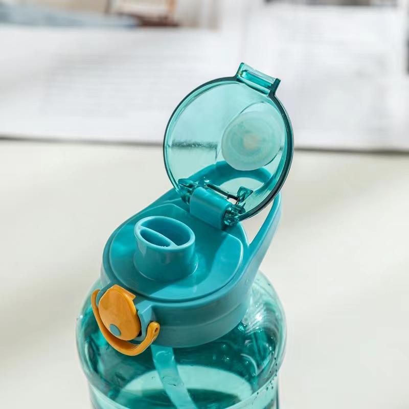 Large-capacity water cup, fitness and sports water bottle, portable for men, super large 900ml, high appearance level plastic cup for female students, summer pic 4