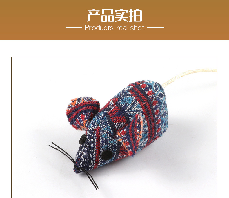 Wholesale of pet supplies, pet cat toys, fabric flower mice, cat toys, catnip simulation mice, self-entertaining toys pic 13