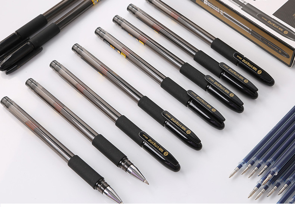 505 Smooth Gel Pen Student Office Business Signature Pen 0.5mm Black Pearl Gel Pen pic 2