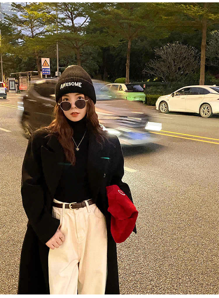 毛衣女2024新款秋冬美拉德穿搭堆堆高领打底衫内搭高级感针织上衣详情31