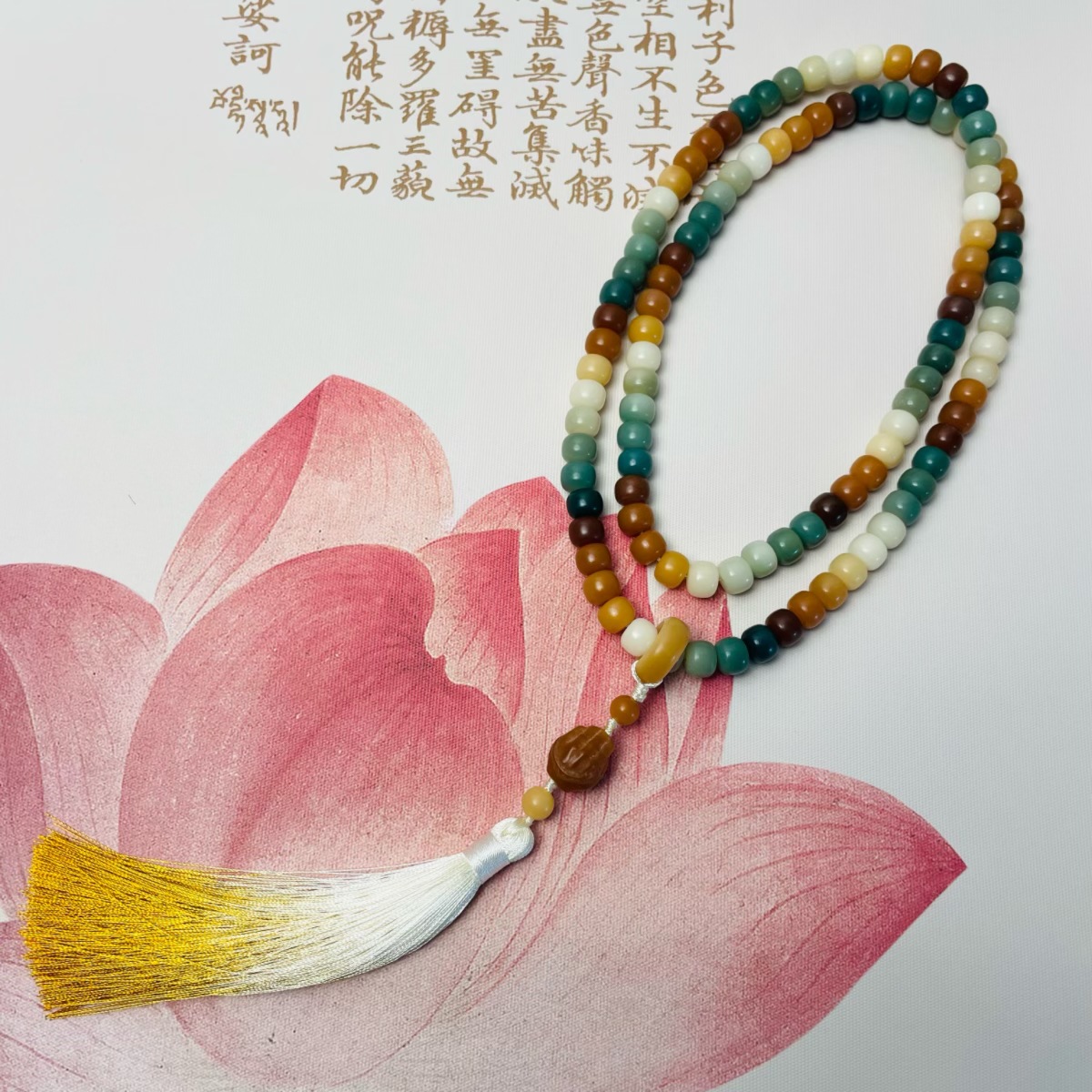Qingmang Dunhuang Bodhi Root Bracelet, Handmade diy Buddhist prayer beads, prayer beads, necklace, bracelet, fine New Chinese-style jewelry wholesale pic 11