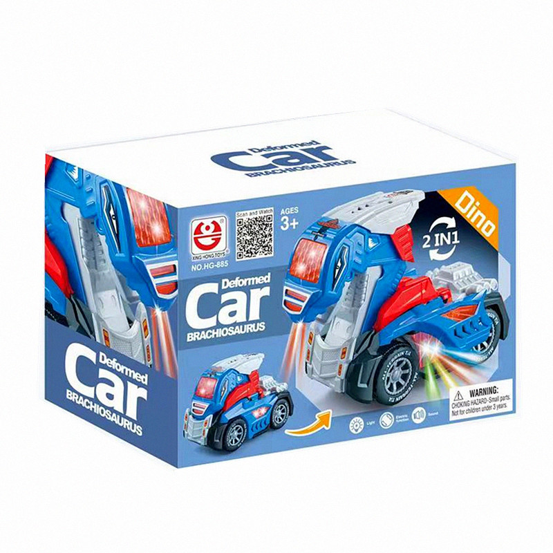 跨境外贸新品灯光音乐电动万向变形恐龙车公园地摊夜市儿童玩具车详情6