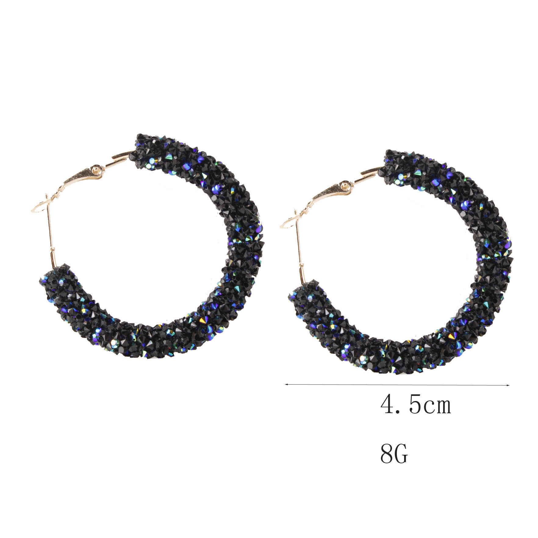 Circular handcrafted beaded crystal earrings and earrings for women on AliExpress wish. Fashionable, simple, individual, retro and exaggerated earrings pic 1