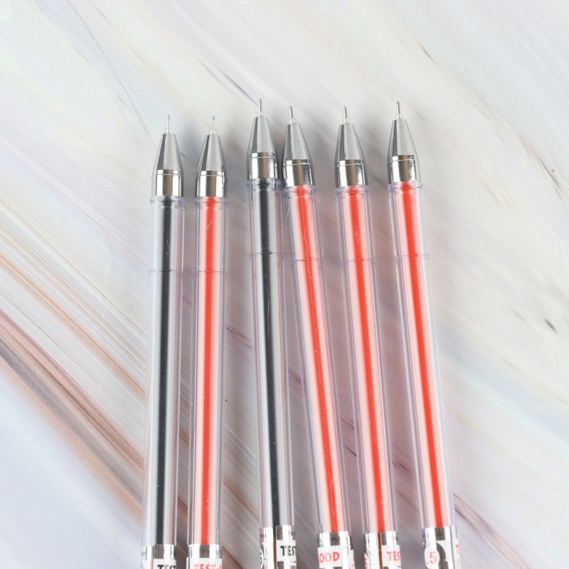 Genuine Zhixin 0.5 gel pen 2501 full needle ballpoint core, student pen, black signature pen for exams and finance pic 4