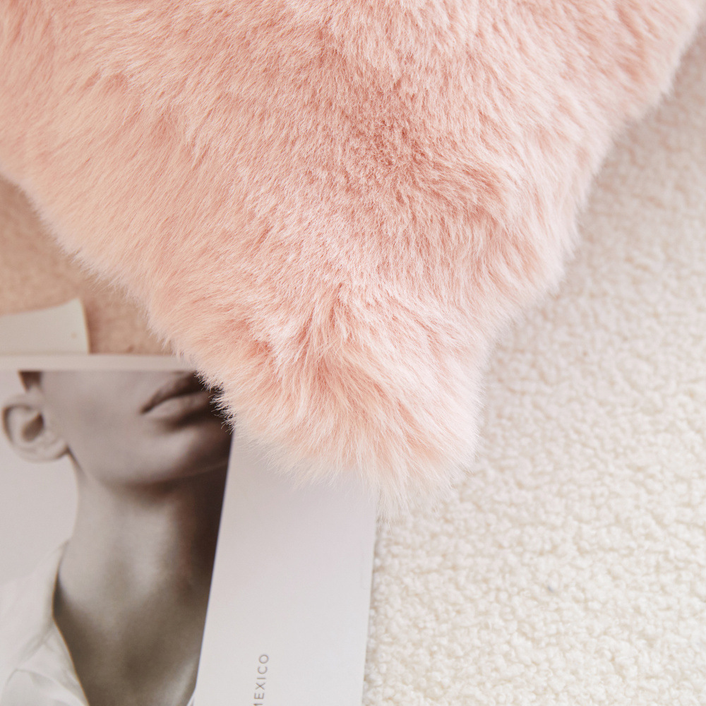 泡泡绒毛绒靠垫套居家沙发现代简约仿兔毛抱枕套卧室床头装饰抱枕详情26