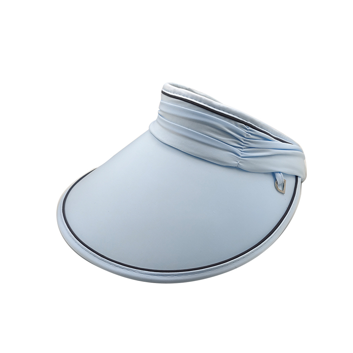 In 2025, the new pleated chanel-style versatile fabric large-brimmed open-top hat is suitable for travel. The foldable sun protection hat can make your face look smaller pic 2