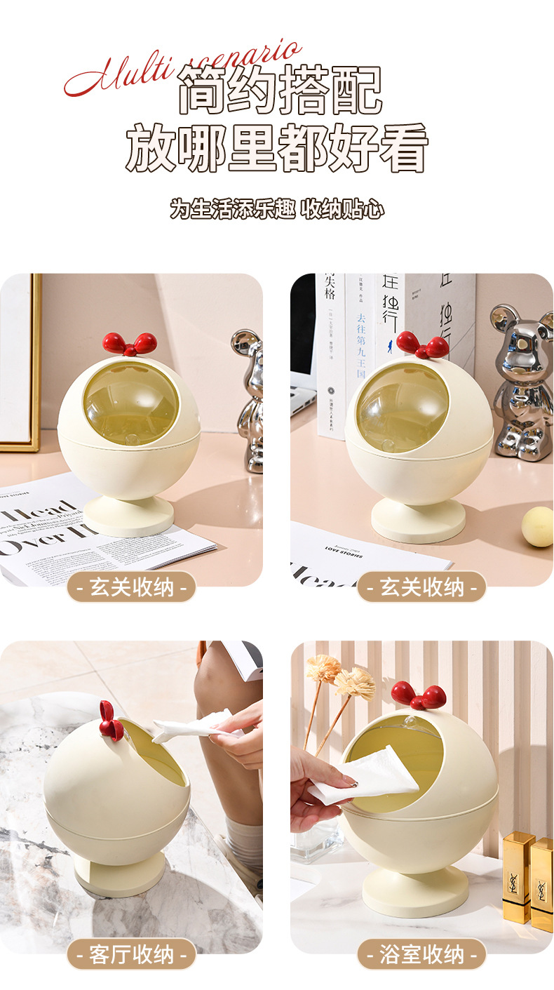 G364 desktop trash can, cute small size, home dormitory office desk, covered wastebasket, ins style mini trash can pic 7