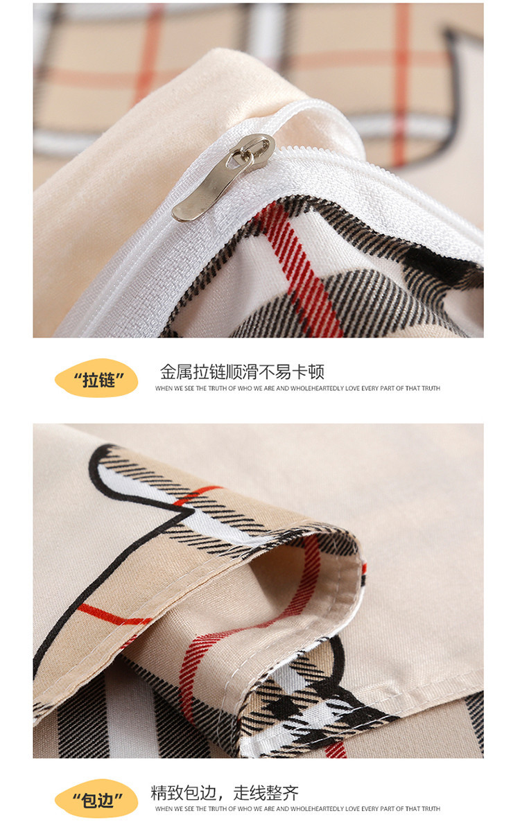 Wholesale of simple pure cotton matte four-piece set, thickened and fresh bed sheet and duvet cover, dormitory three-piece set and bedding pic 11