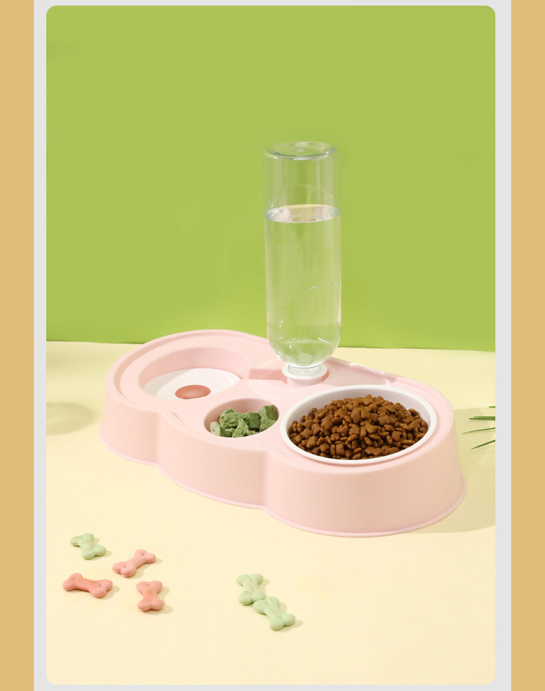 猫咪自动饮水器喂食器饮水机小云朵组合喂食喂水器宠物用品详情11