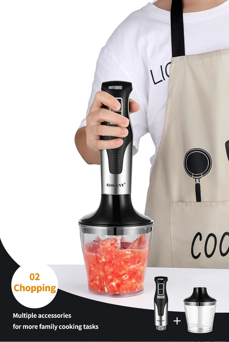 The cross-border bestseller SOKANY758-4 is a four-in-one multi-functional food processor, blender, juicer and egg beater pic 5