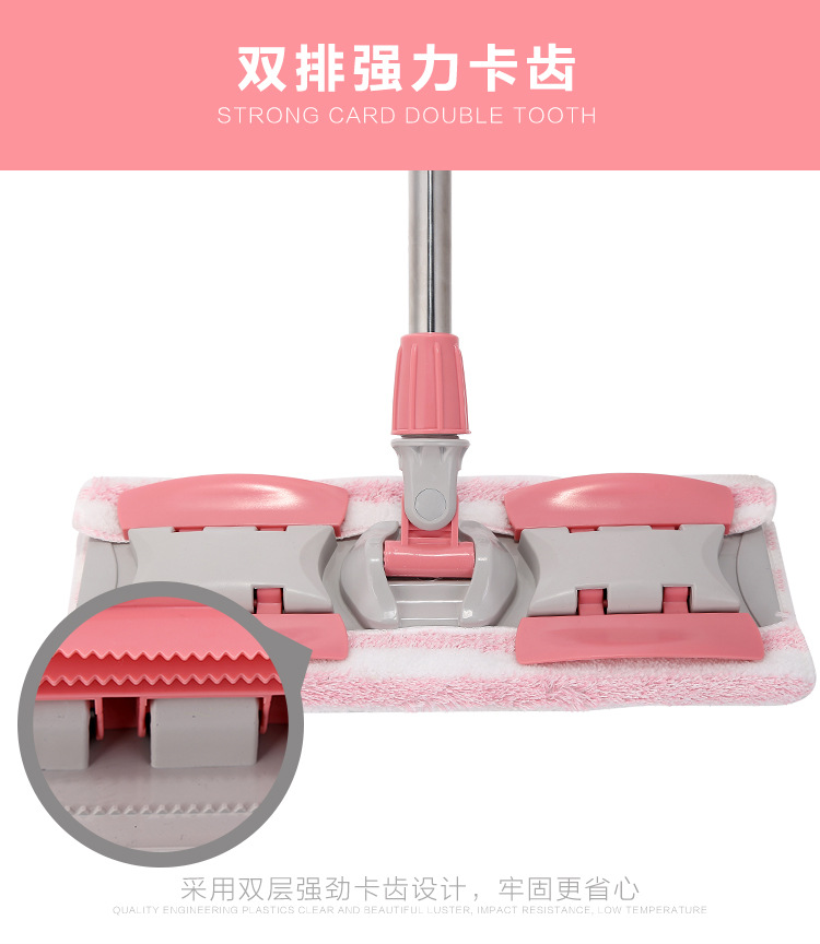 Pigeon flat mop, buy one get one free. The same style mop can replace the large-sized flat stainless steel mop with a cloth head pic 10
