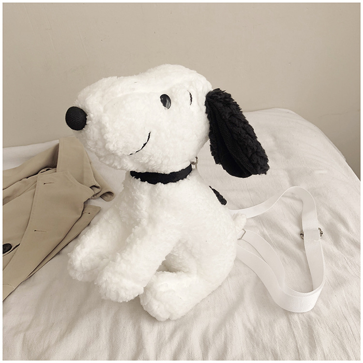 创意狗狗公仔玩偶毛绒包包女斜挎包 韩版ins少女心毛毛可爱卡通包详情19