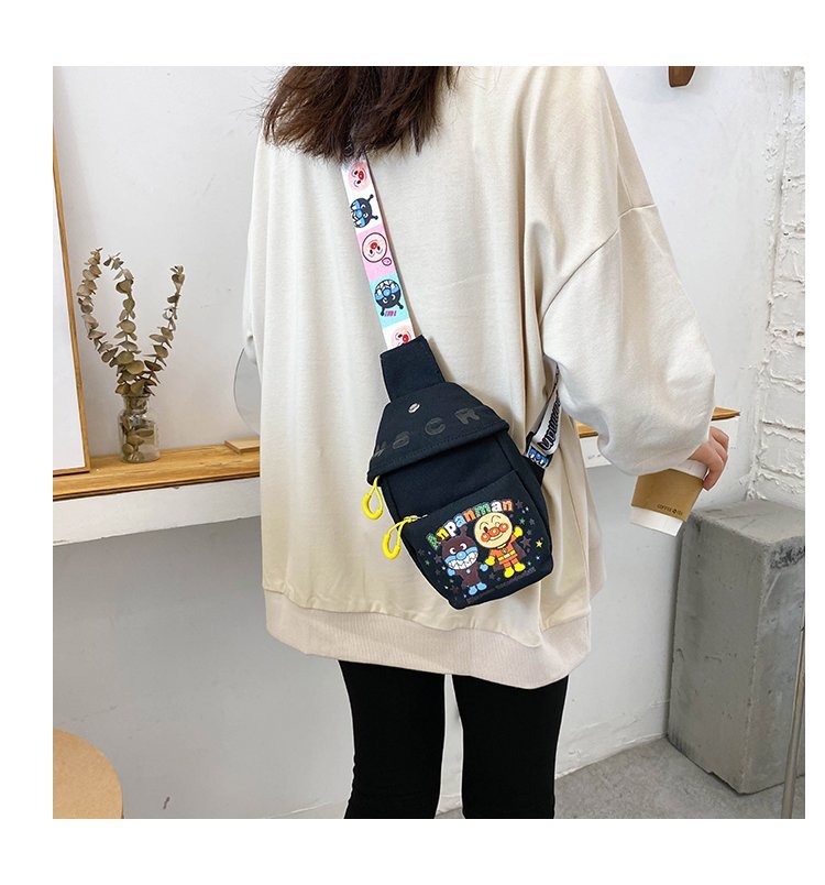 批发儿童胸包面包卡通超人包男女童帆布单肩斜挎包亲子手机儿童包详情21