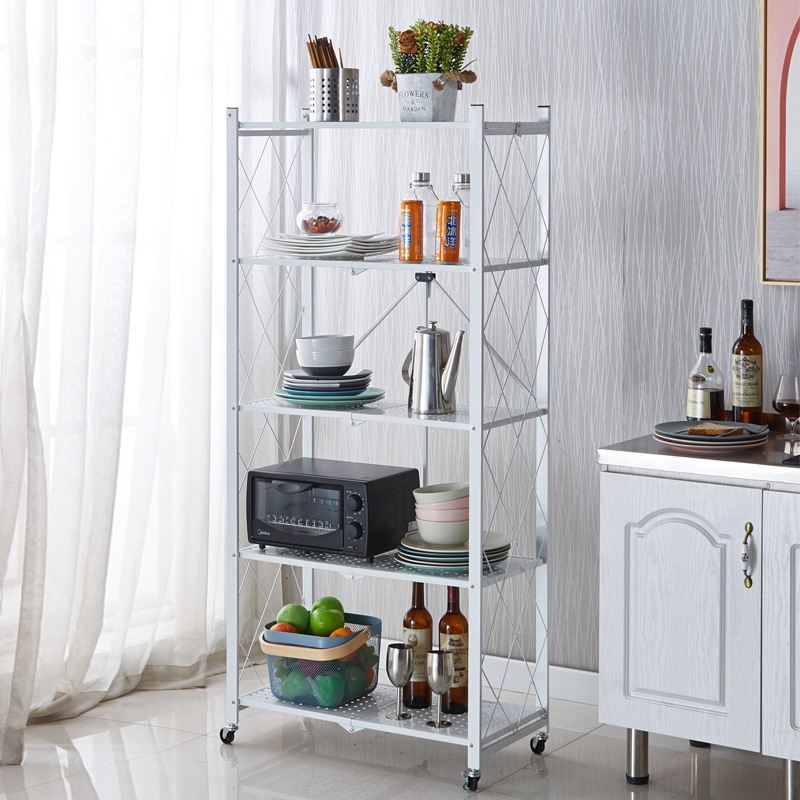 No installation required kitchen storage folding rack pic 4