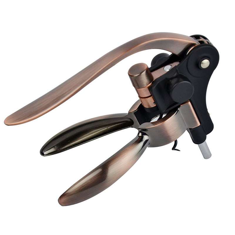 Stainless steel wine opener, wine screwdriver, wine set, rabbit-shaped wine opener available in gold and bronze color, customizable logo, bar supplies, hotel supplies, bottle opener set pic 11