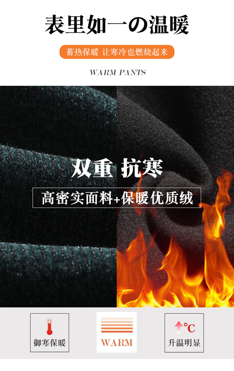 金貂绒中年妈妈裤子女秋冬款加绒加厚保暖休闲裤女百搭显瘦铅笔裤详情5