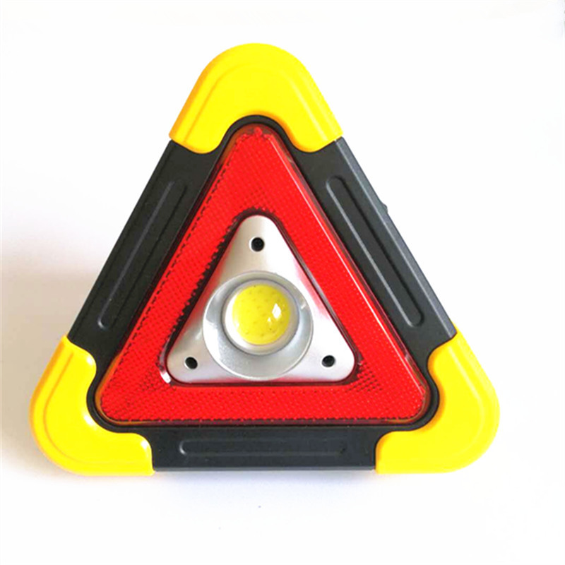 Solar-powered portable floodlight LED multi-functional charging high-intensity triangular warning emergency light pic 9