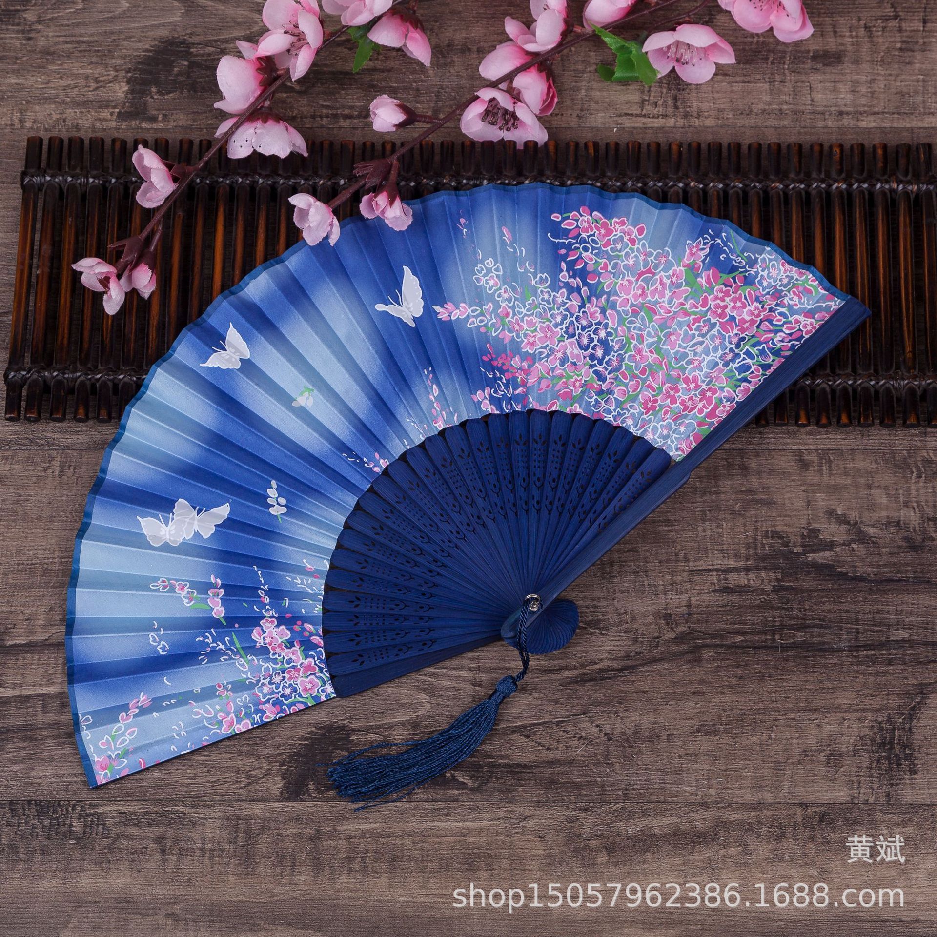 扇子折扇中国风舞蹈扇女夏季折叠扇古装日式小复古布古典古风折扇详情23