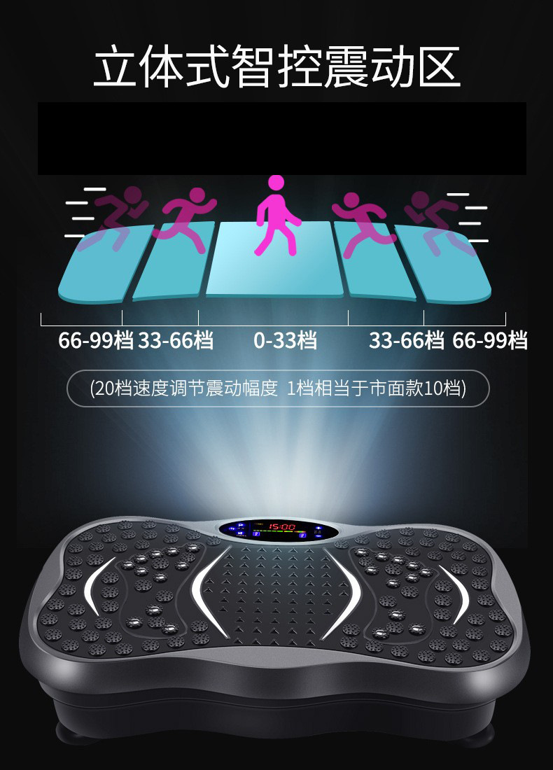 Massage equipment, stretching, lazy fitness, vibration fat-shaking machine, home full-body shaking machine, training machine, waist twisting plate pic 9