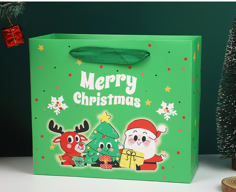 ins卡通merry christmas圣诞礼袋伴手礼袋雪人圣诞树派对袋子批发详情14