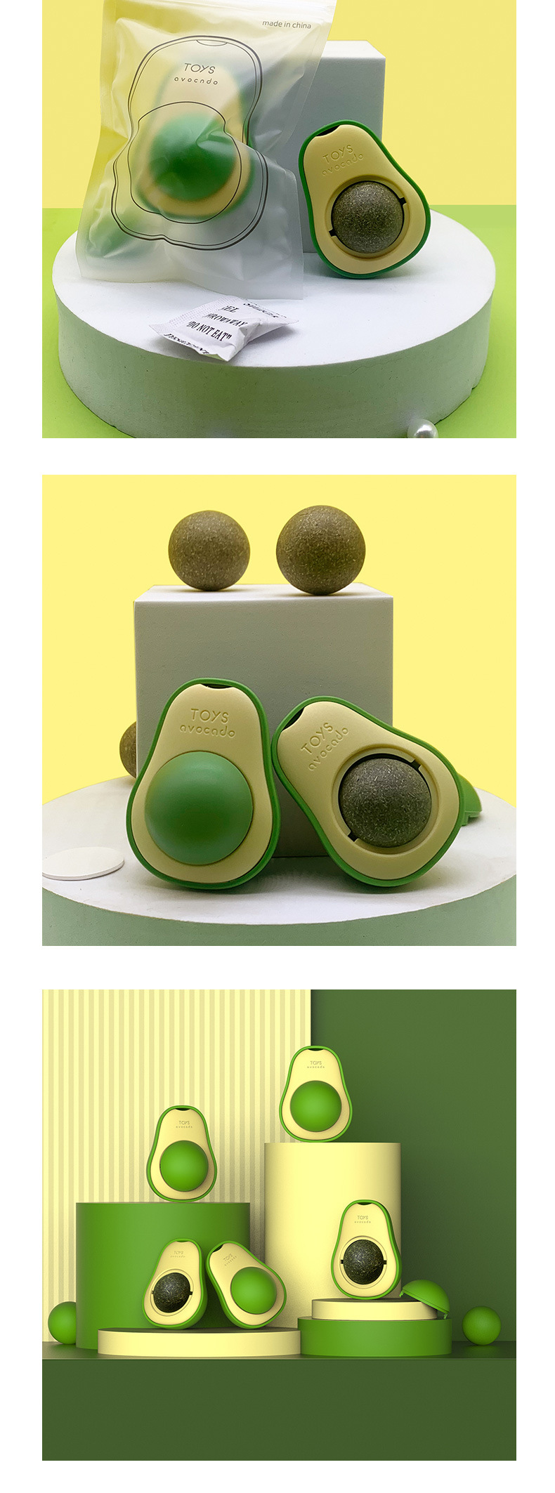 Cross-border cat toys, catnip balls for cats to enjoy themselves and relieve boredom, teething wood, knotweed gall fruit, pet avocado pic 15