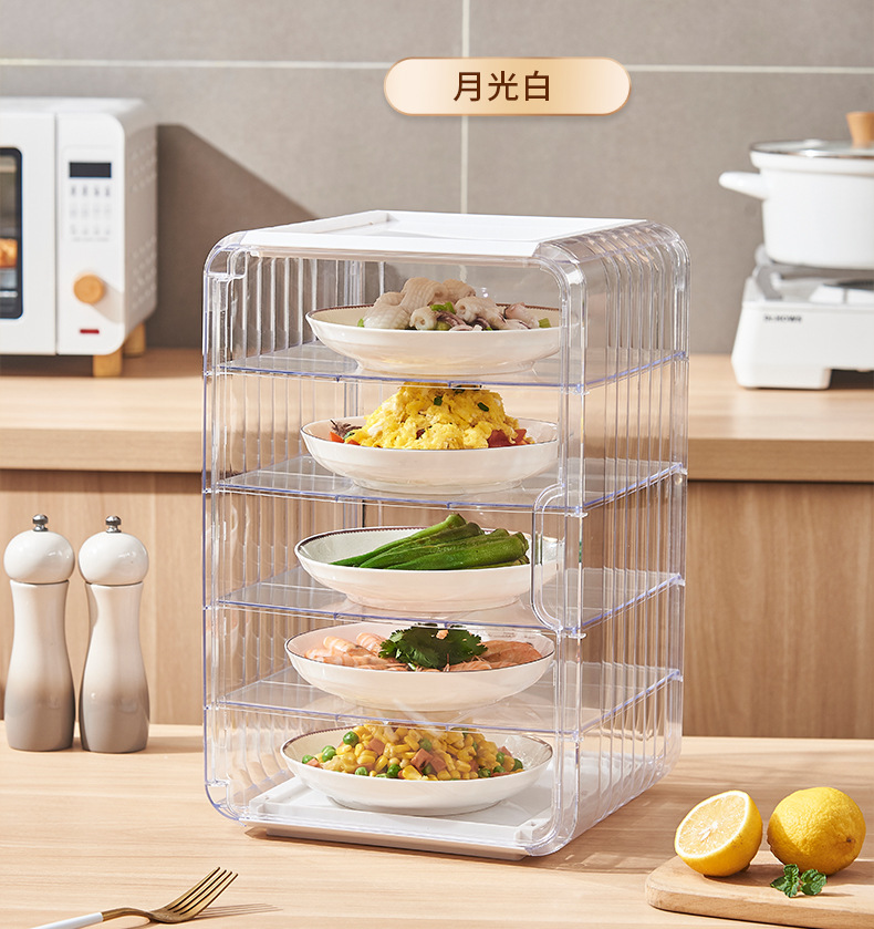 New type of insulated food cover, household plastic multi-layer insulated lunch box, leftover food preservation and storage, dust-proof food cover pic 22