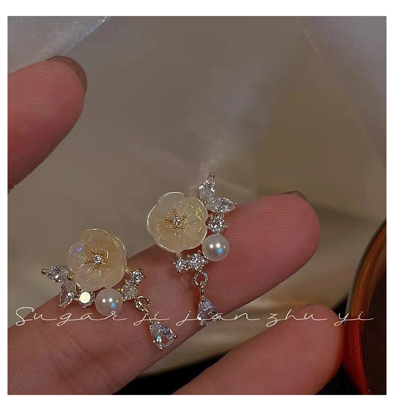 S925银针法式复古珍珠耳环高级感批发新款纯银耳钉小众百搭耳饰女详情24