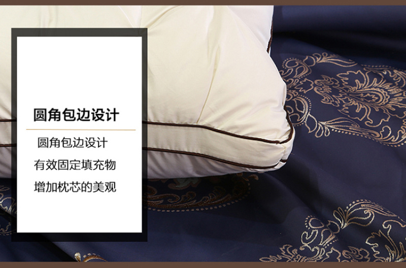New all-cotton fiber twisted three-dimensional pillow core, down pillow core, duck slice and duck down three-dimensional pillow core, exclusively for foreign trade pic 8
