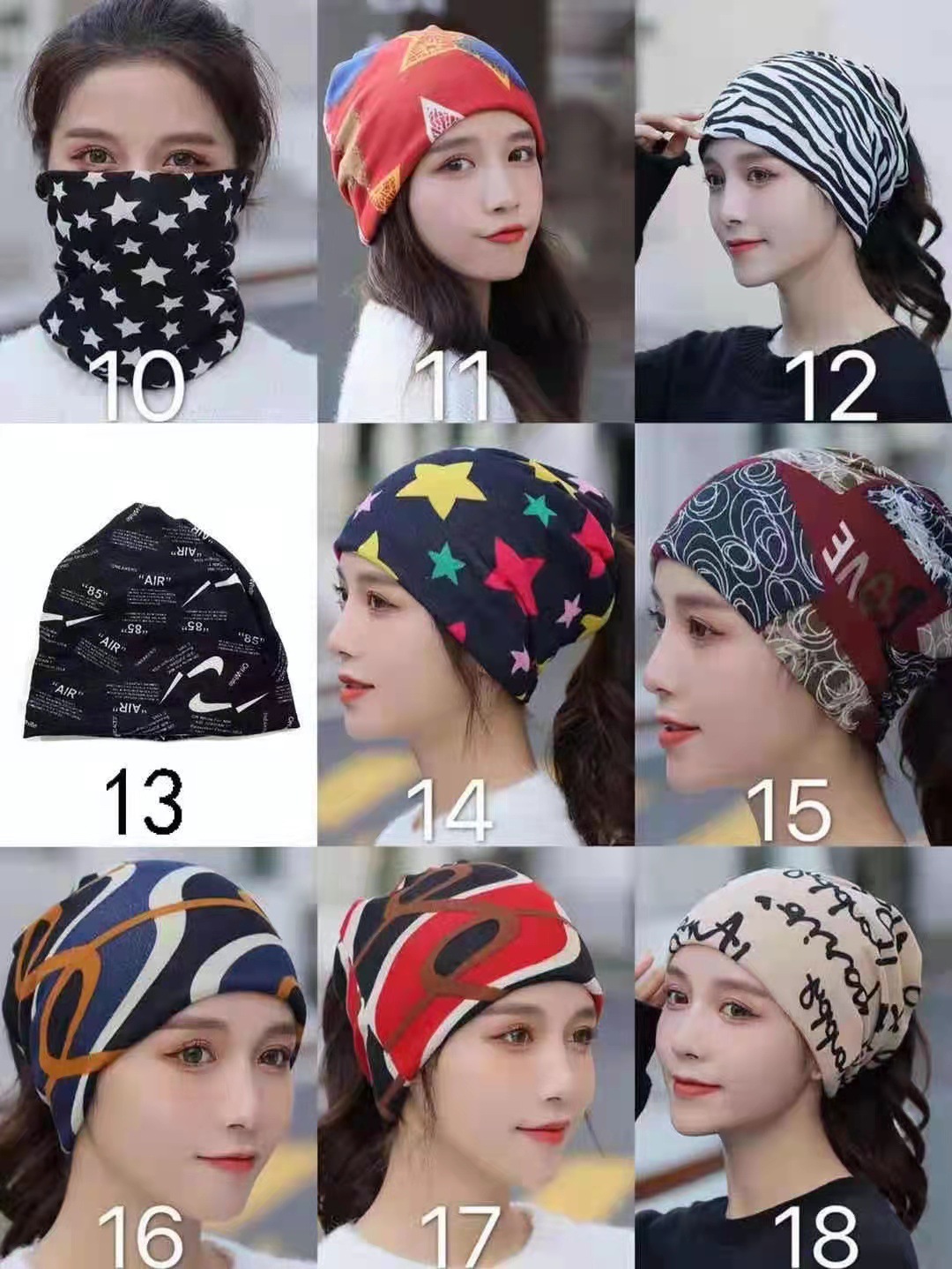 Autumn and winter double-layer warm scarf, faux cashmere versatile head and neck cover, dual-purpose pile cap, outdoor windproof face mask cap pic 17