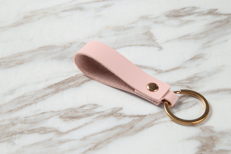 Wholesale of PU keychains, creative key chains, leather keychains, pendants, business gifts, leather car key ropes pic 24