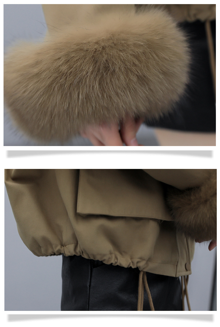 Down cotton-padded jacket for women, short style 2020 winter new Korean style, fashionable and loose, petite petite parka cotton-padded jacket with down cotton-padded jacket pic 26