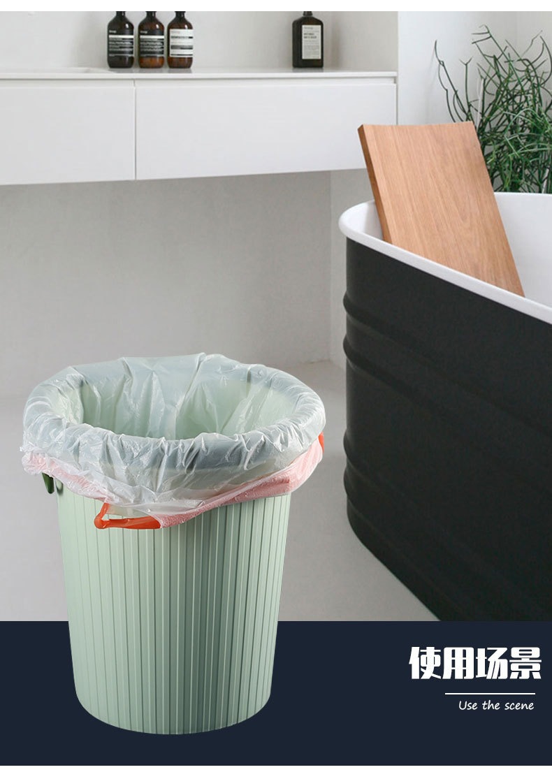 Wholesale medium-sized colored black drawstring garbage bags with thickened hand-held drawstring, brand new for home, office and kitchen use pic 20