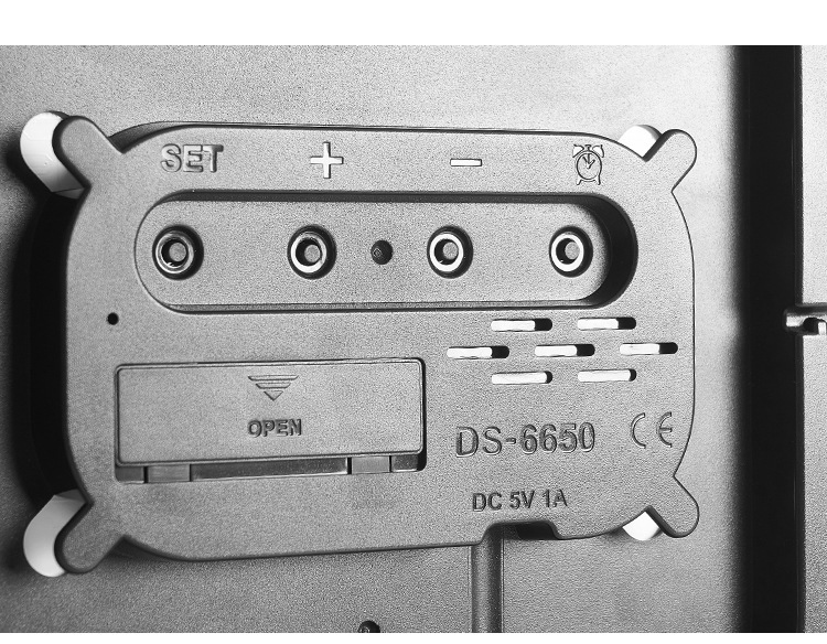 跨镜新品多功能时钟LED电子钟客厅清新挂钟可挂可立两用钟表6650详情33