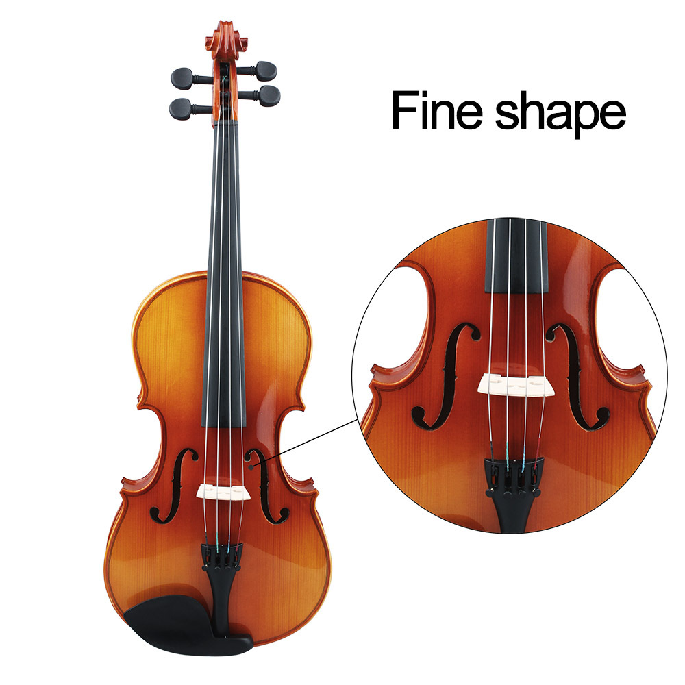 批发阿斯顿维拉虎纹中提琴自然色云杉实木中提琴学生练习演奏提琴详情6