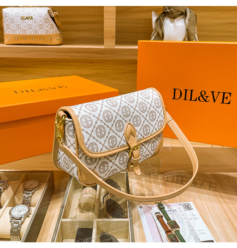 DIL&VE mujer 2022 nueva moda moda versátil bolsa pequeña mujer commuter bolsa de hombro único bolsa de textura premium pic 12
