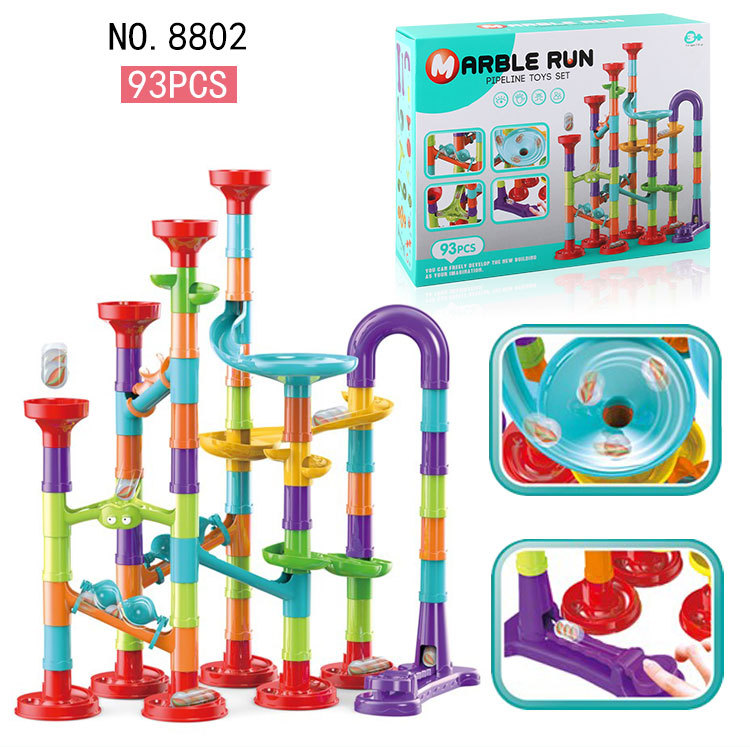 Nuevo juguete de puzzle bebé catapular mutante slide bloque de construcción ensamblado bloques de construcción tridimensional laberinto de tuberías juego de enseñanza temprana pic 14