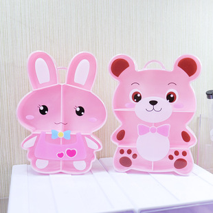 饰品盒PS塑料归纳盒 首饰珠宝样品展示盒高透明6.12.24格厂家详情5