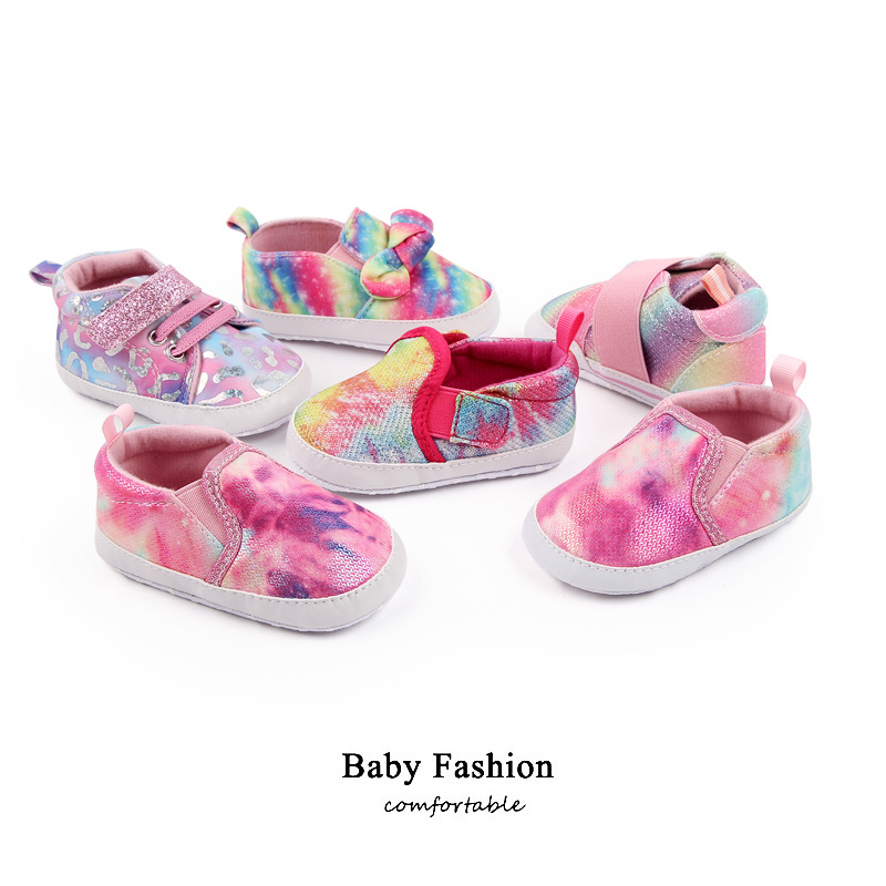 Soft-soled baby shoes for infants aged 0-12 months, indoor walking shoes in color and camouflage, Spring and Autumn 2773 pic 1