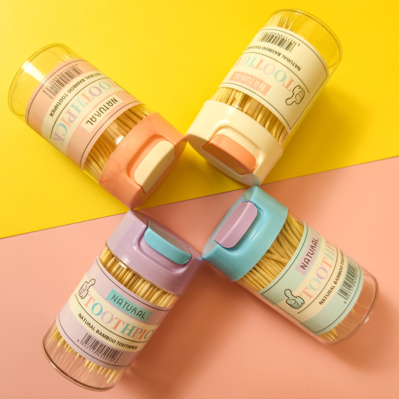 创意牙签筒居家客厅餐桌家用翻盖便携牙签盒牙签罐茶几牙签收纳盒详情22