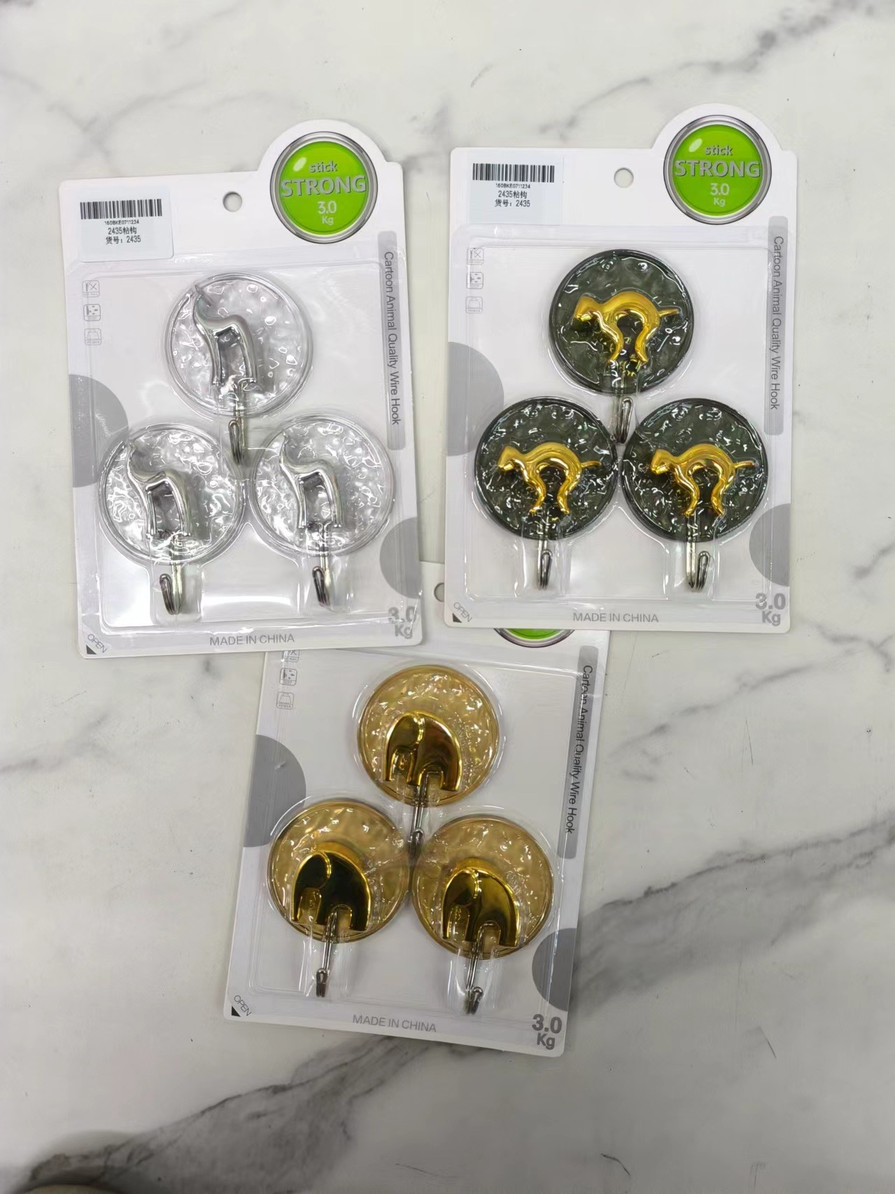 新款免打孔挂钩超强力粘贴挂壁式墙上无痕厨房卫生间浴室通用粘钩详情3