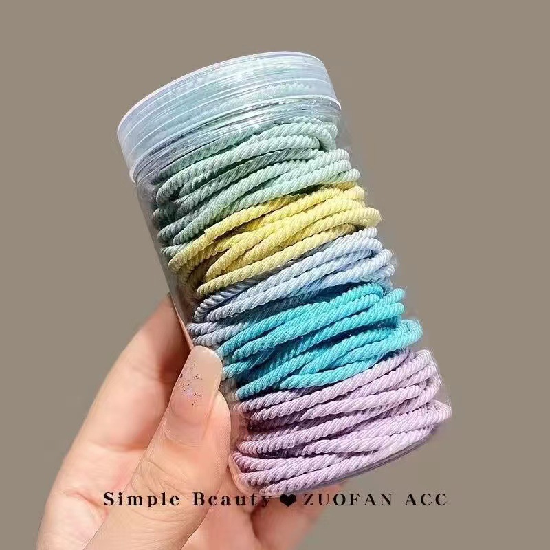 橡皮筋女扎头发圈高弹力耐用不勒头发绳2022新款夏季简约气质头绳详情9