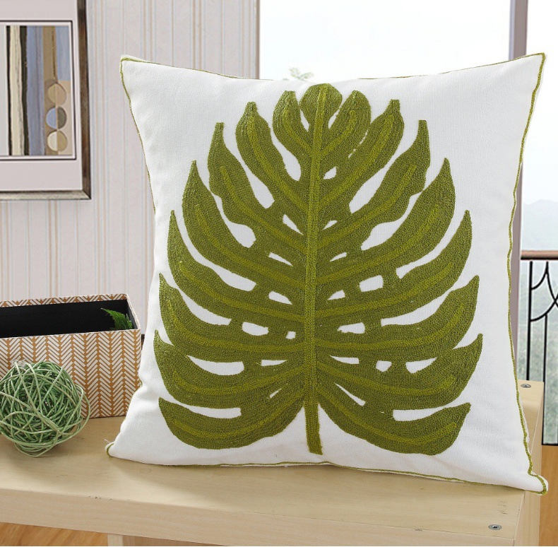Hot-selling floral embroidery pillowcases, ins sofa, living room cushions, soft bed cushions, office cushions, ins style pic 19