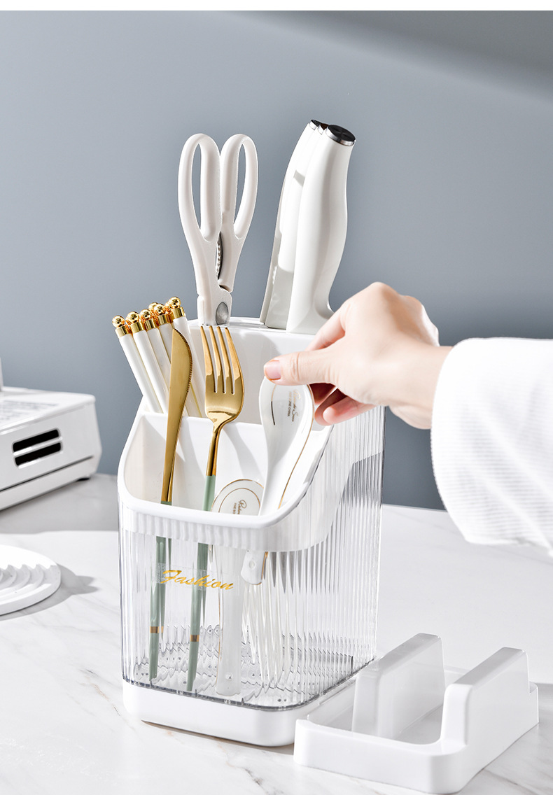 Multi-functional kitchen storage rack, chopstick holder, countertop, cutting board rack, knife storage rack, pot lid rack, cutting board rack 筷笼 pic 12