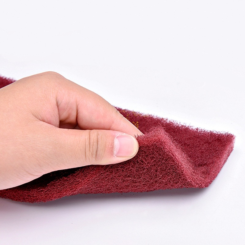 Supply 8698 industrial scouring pad, 7447 thickened grinding brushed cloth, emery grinding and polishing nylon scouring pad pic 4